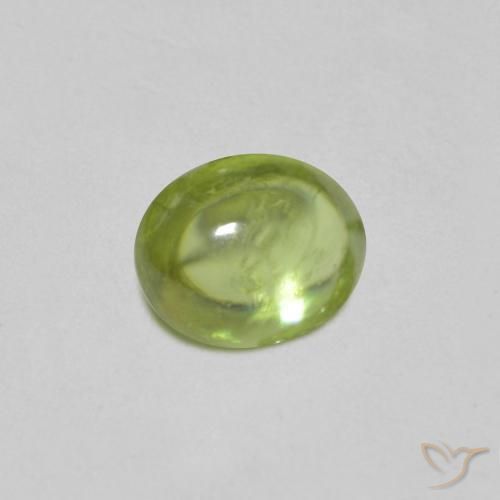 9,17 ctw natürlicher Mittelgrün Sphene, Oval, Transparent