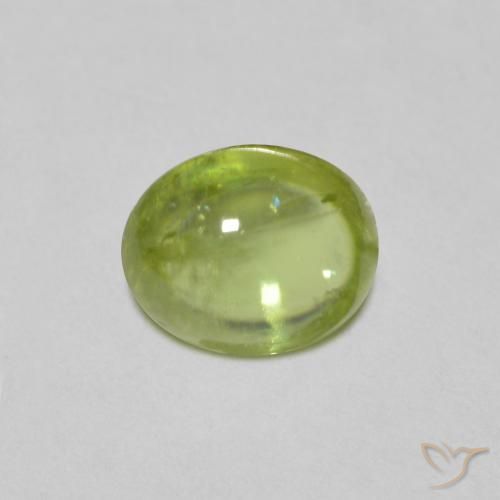 1.16ct Natürlicher Mittelgrün Sphene, Oval, Transparent