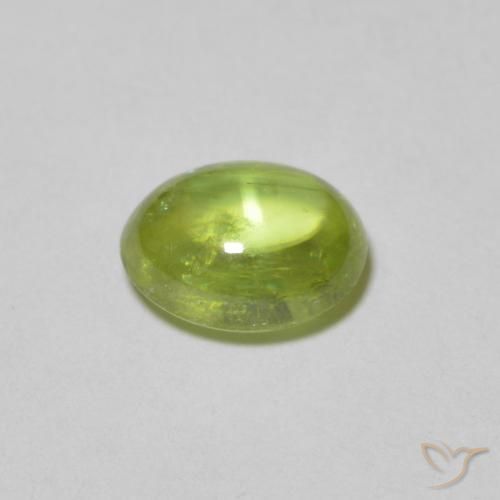 9,17 ctw natürlicher Mittelgrün Sphene, Oval, Transparent