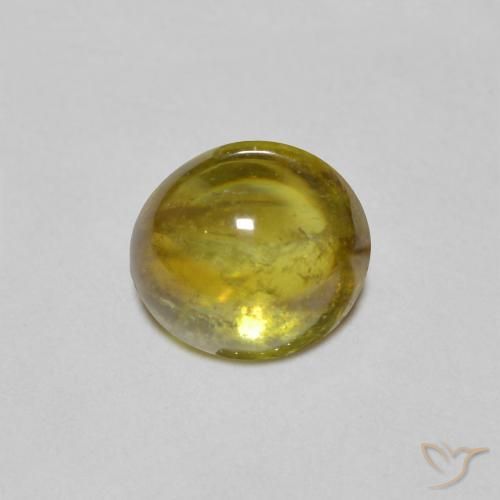 1.23ct Natürlicher Warmes Grün Sphene, Oval, Transparent