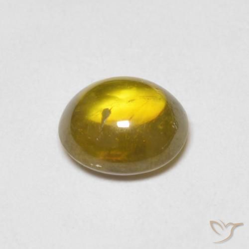 9,17 ctw natürlicher Erdiges Gold Sphene, Oval, Transparent