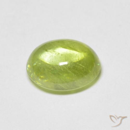 9,17 ctw natürlicher hellgrün Sphene, Oval, Transparent