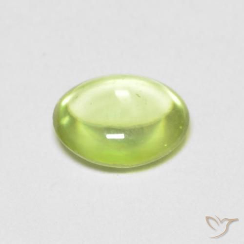 9,17 ctw natürlicher hellgrün Sphene, Oval, Transparent