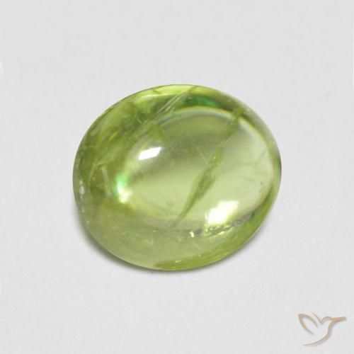 1.68ct Natürlicher hellgrün Sphene, Oval, Transparent