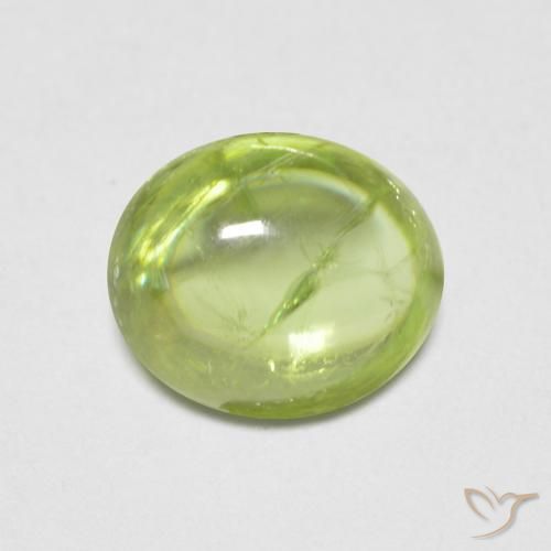 9,17 ctw natürlicher hellgrün Sphene, Oval, Transparent
