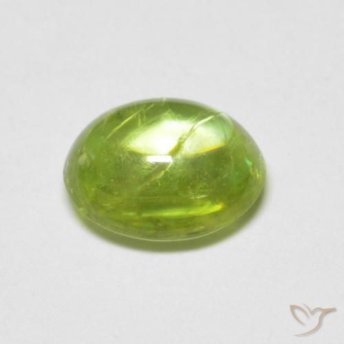 9,17 ctw natürlicher hellgrün Sphene, Oval, Transparent