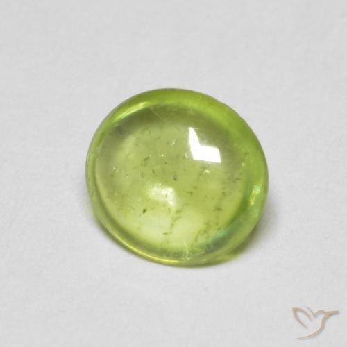 0.83ct Natürlicher limettengrün Sphene, Oval, Transparent