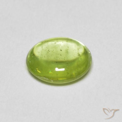 9,17 ctw natürlicher limettengrün Sphene, Oval, Transparent
