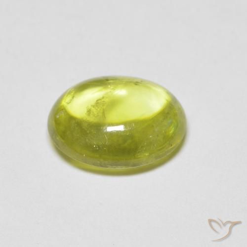 9,17 ctw natürlicher Mittelgelb Sphene, Oval, Transparent