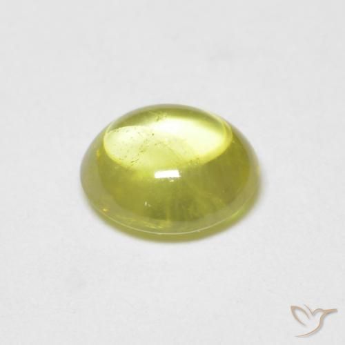 9,17 ctw natürlicher limettengrün Sphene, Oval, Transparent