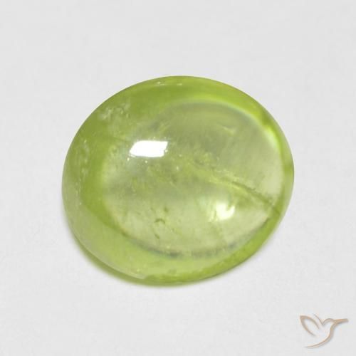 9,17 ctw natürlicher hellgrün Sphene, Oval, Transparent