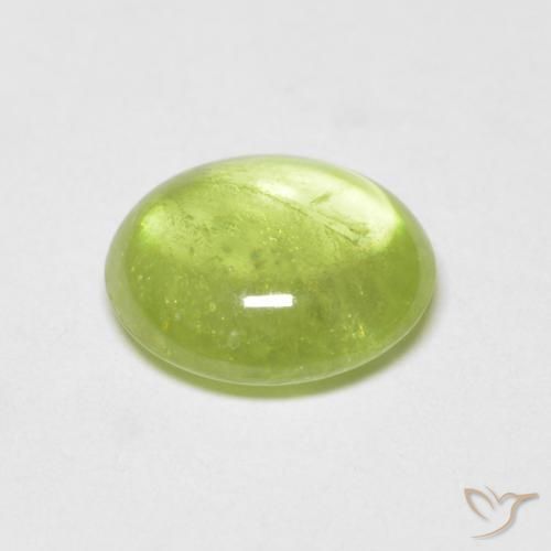 9,17 ctw natürlicher hellgrün Sphene, Oval, Transparent