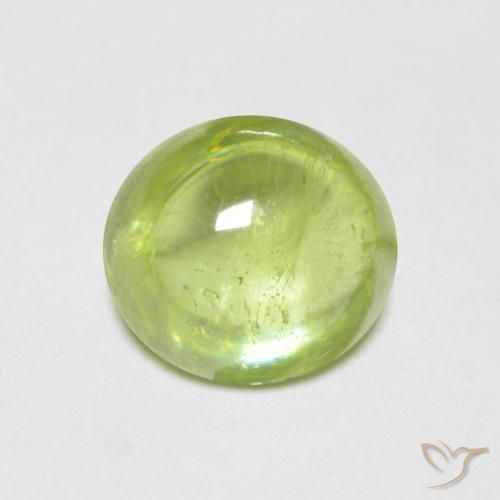 1.58ct Natürlicher hellgrün Sphene, Oval, Transparent
