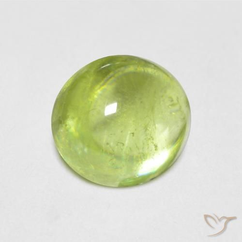 9,17 ctw natürlicher hellgrün Sphene, Oval, Transparent