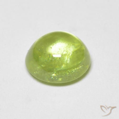 9,17 ctw natürlicher hellgrün Sphene, Oval, Transparent