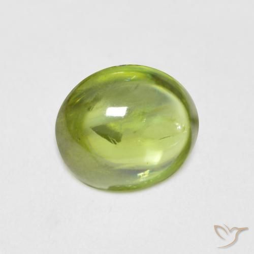 9,17 ctw natürlicher hellgrün Sphene, Oval, Transparent