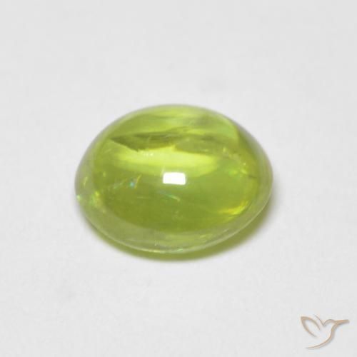 9,17 ctw natürlicher hellgrün Sphene, Oval, Transparent