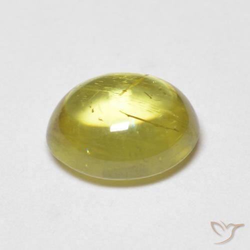 9,17 ctw natürlicher Mittelgelb Sphene, Oval, Transparent