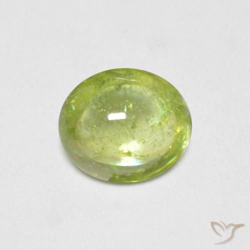 0.70ct Natürlicher hellgrün Sphene, Oval, Transparent