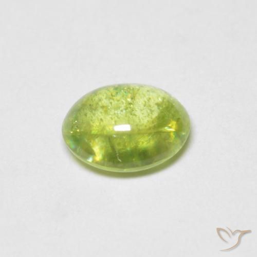 9,17 ctw natürlicher hellgrün Sphene, Oval, Transparent
