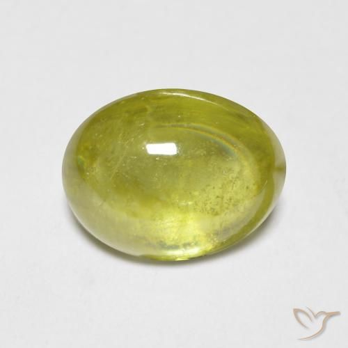 2.64ct Natürlicher Zitronengelb Sphene, Oval, Transparent