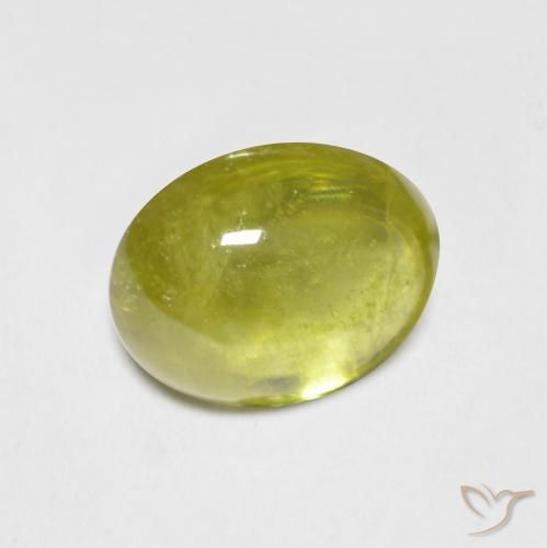 9,17 ctw natürlicher Zitronengelb Sphene, Oval, Transparent