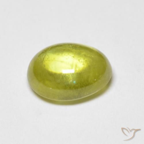 9,17 ctw natürlicher Zitronengelb Sphene, Oval, Transparent