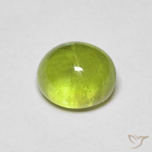 1.09ct Natürlicher Mittelgrün Sphene, Oval, Transparent