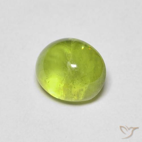 9,17 ctw natürlicher Mittelgrün Sphene, Oval, Transparent