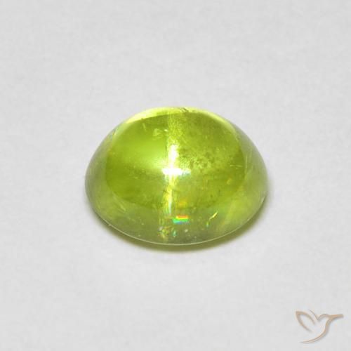9,17 ctw natürlicher Mittelgrün Sphene, Oval, Transparent