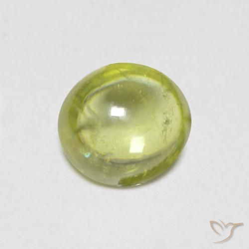 9,17 ctw natürlicher gelblich-grün Sphene, Oval, Transparent