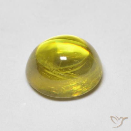 9,17 ctw natürlicher Mittelgrün Sphene, Oval, Transparent