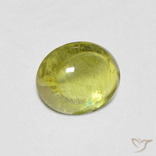 9,17 ctw natürlicher Warmes Erdgrün Sphene, Oval, Transparent