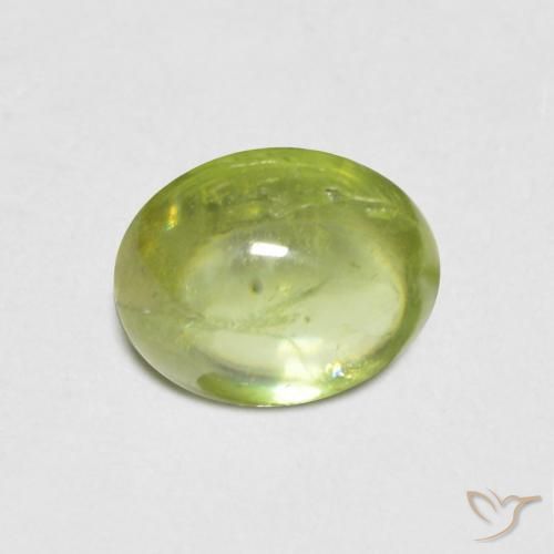 9,17 ctw natürlicher hellgrün Sphene, Oval, Transparent