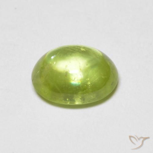 9,17 ctw natürlicher hellgrün Sphene, Oval, Transparent