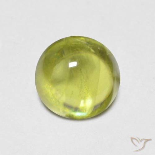 0.85ct Natürlicher Warmes Waldgrün Sphene, Runden, Transparent