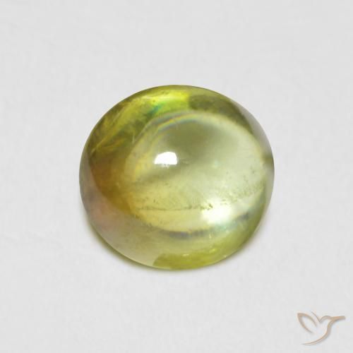 9,17 ctw natürlicher Warmes Erdgrün Sphene, Oval, Transparent
