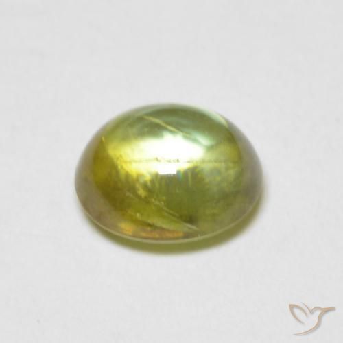 9,17 ctw natürlicher Warmes Erdgrün Sphene, Oval, Transparent