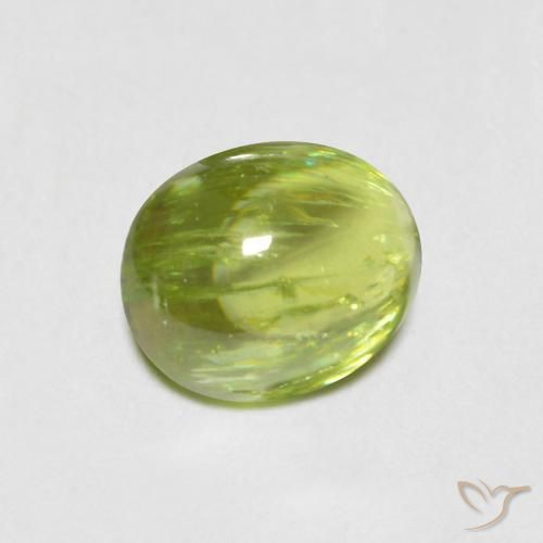 9,17 ctw natürlicher Mittelgrün Sphene, Oval, Transparent