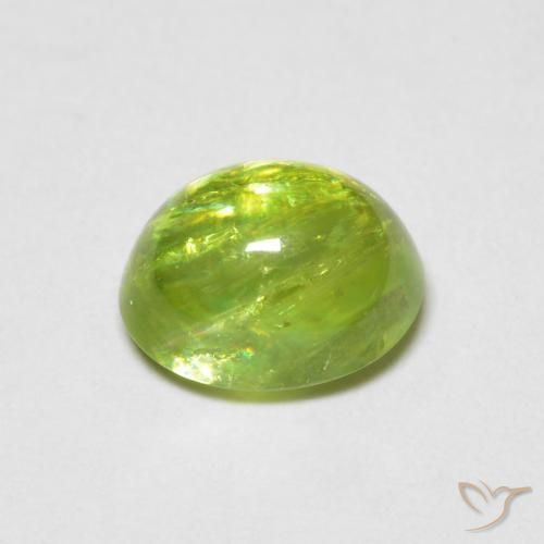 9,17 ctw natürlicher Mittelgrün Sphene, Oval, Transparent