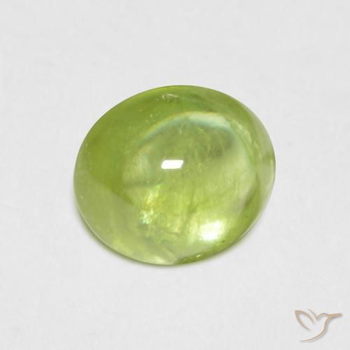 9,17 ctw natürlicher gelblich-grün Sphene, Oval, Transparent