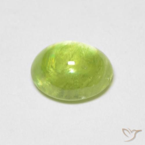 9,17 ctw natürlicher gelblich-grün Sphene, Oval, Transparent