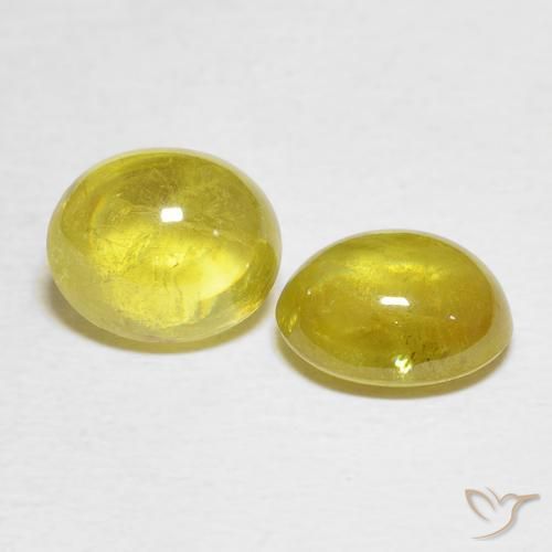 4.25 ct natürliche Mittelgelb Sphene-Edelsteine, Oval, Transparent