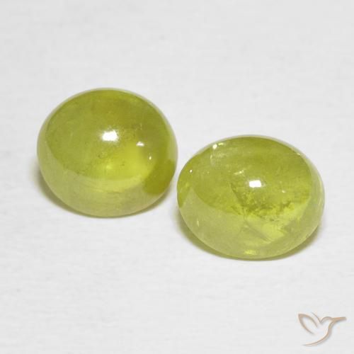 3.74ctw Natürlicher Pineapple yellow Sphene, Oval, Lichtdurchlässig