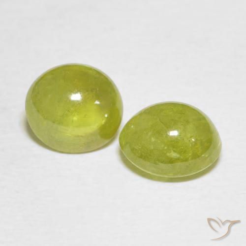 3.74 ct natürliche Pineapple yellow Sphene-Edelsteine, Oval, Lichtdurchlässig