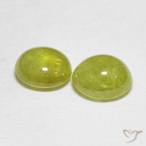 3.74 ct natürliche Pineapple yellow Sphene-Edelsteine, Oval, Lichtdurchlässig