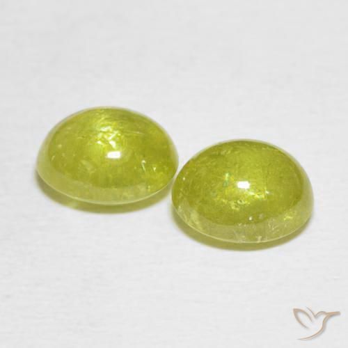 3.79 ct natürliche Mittelgelb Sphene-Edelsteine, Oval, Transparent