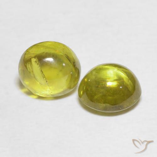 2.64 ct natürliche Bräunliches Gelb Sphene-Edelsteine, Oval, Transparent
