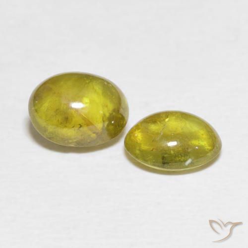 2.31 ct natürliche Herbstgelb Sphene-Edelsteine, Oval, Transparent