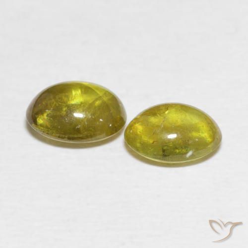 2.31 ct natürliche Herbstgelb Sphene-Edelsteine, Oval, Transparent